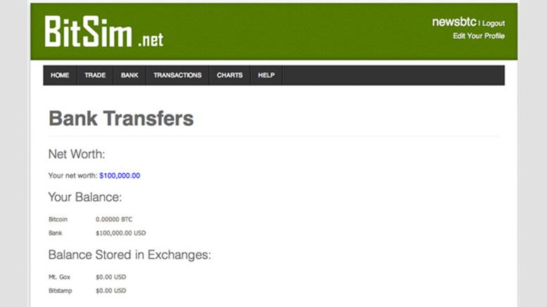 BitSim.net Launches as a Bitcoin Trading Simulator