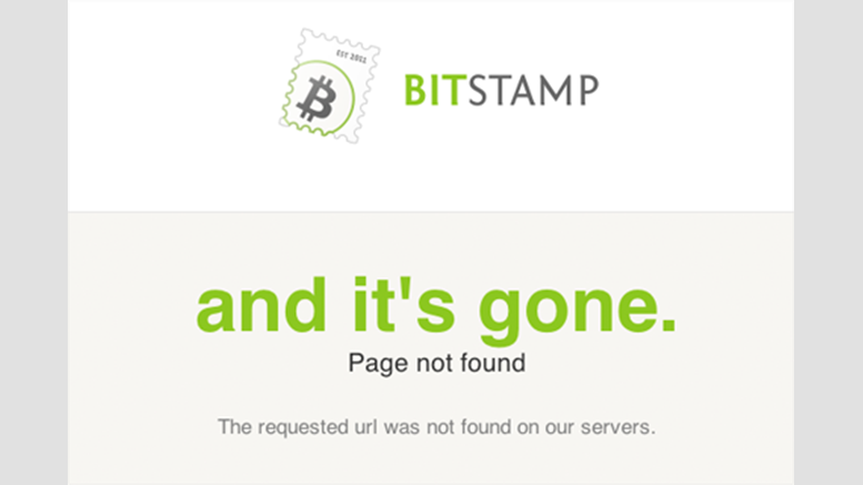 Bitstamp Goes Down, Traders Panic