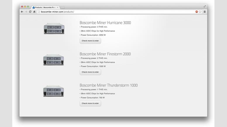 Boscombe Pierlytics Opens Pre-Orders For Powerful Bitcoin Miners