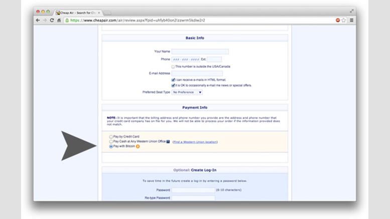CheapAir.com Lets Users Buy Airline Tickets with Bitcoin
