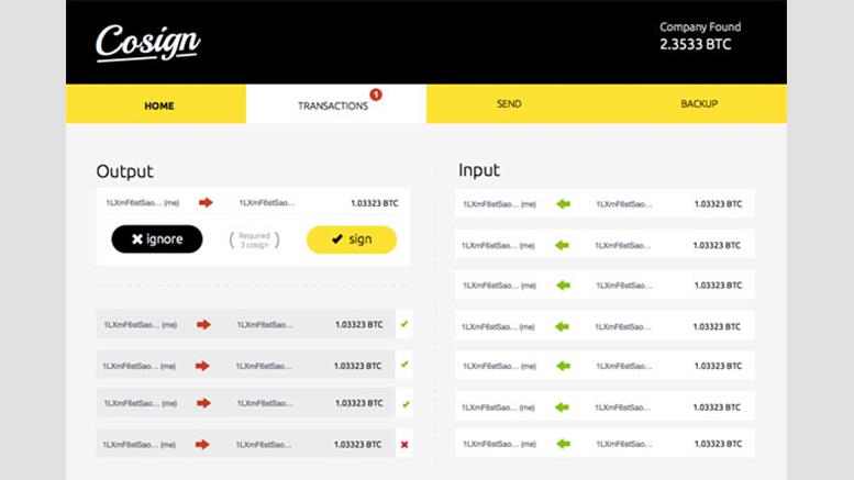 In Development: Cosign, A Multisignature Wallet by BitPay's Bitcore Team