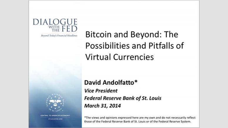 VP of St. Louis Fed on Bitcoin: