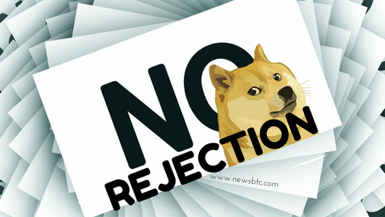 Dogecoin Price Technical Analysis - Trend Line Rejection