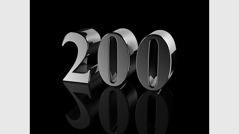 Bitcoin Trading Retesting The Lows Near $200