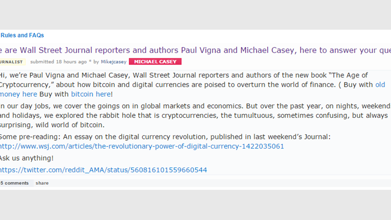 Age of Cryptocurrency AMA Top Questions HERE