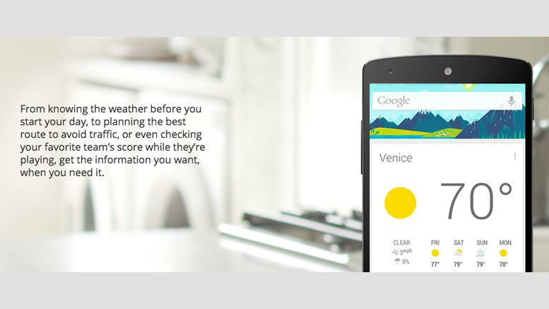 Coinbase Support Added for Google Now