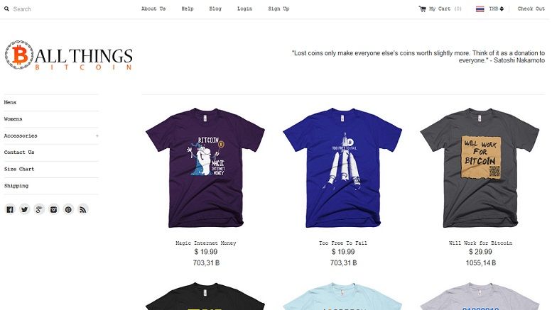 Launch of All Things Bitcoin, Crypto Swag for Bitcoin Enthusiasts