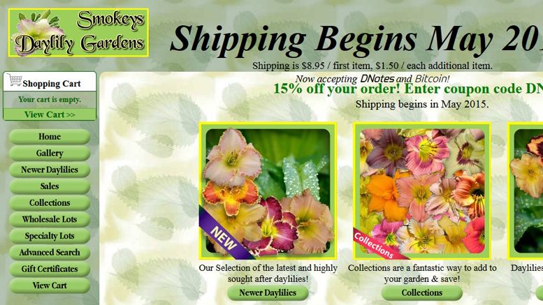 Smokeys Daylily Gardens Accepts Chicago’s Digital Currency DNotes And Bitcoin For Daylily Purchases