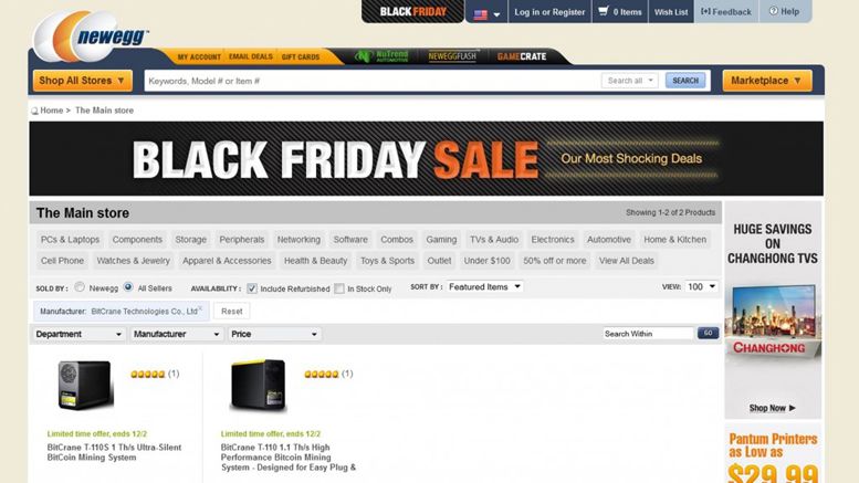 BitCrane Bitcoin Black Friday Special Offers the $/GHs That You Always Wanted