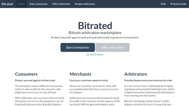 Mainstream Consumer Protection Meets Bitcoin Thanks To Innovative Startup Bitrated