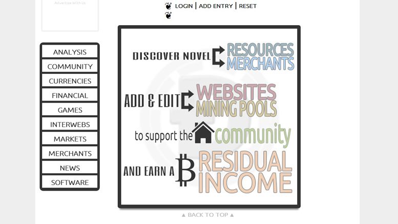 Innovative Revenue Sharing Bitcoin Directory CryptocoinD Launches
