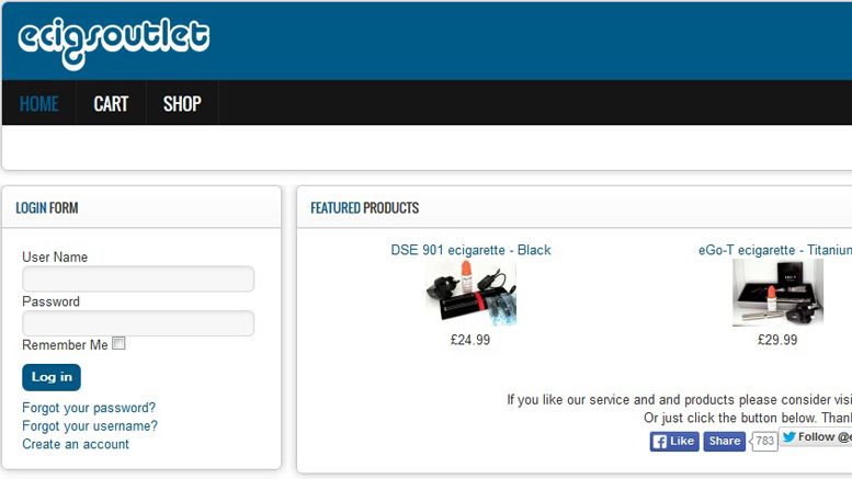 Electronic Cigarette Retailer Ecigsoutlet Accepts Bitcoin With A 10% Discount To Bitcoin Customers