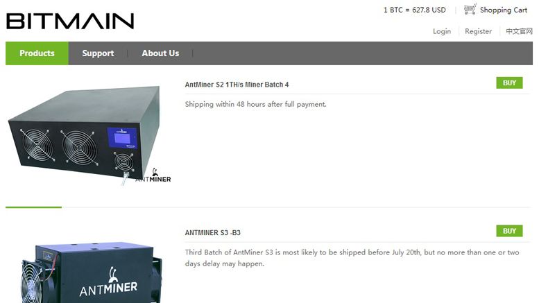AntMiner S3 478GH/S for 0.75 BTC From Bitmain – Shipping Starts July 10th