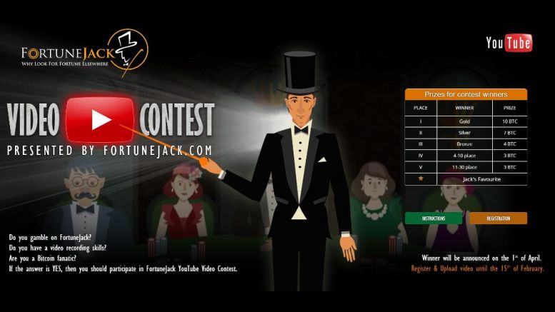 Win up to 10 Free BTC in FortuneJack’s YouTube Video Contest