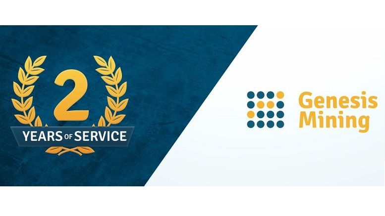 Genesis Mining Celebrates Two Year Anniversary With Big Discount Code For Cloud Mining