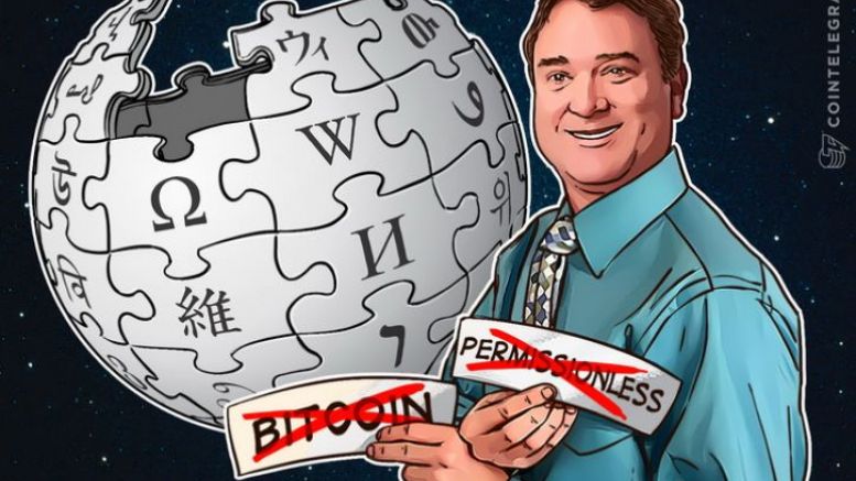 Wikipedia Edit War Over Blockchain Permissionless