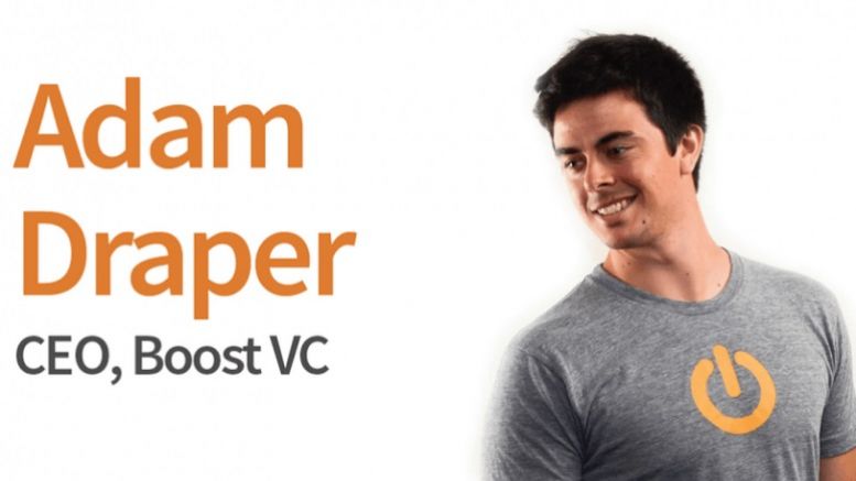 Boost VC Adam Draper to Address Raleigh Bitcoin Conference (Press Release)