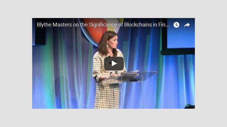 Blythe Masters: Blockchain Tech Will Transform Finance
