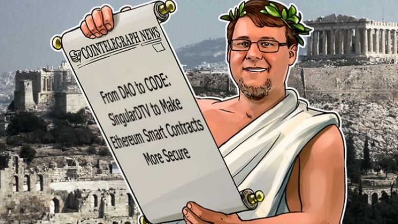 From DAO to CODE: SingularDTV to Make Ethereum Smart Contracts More Secure