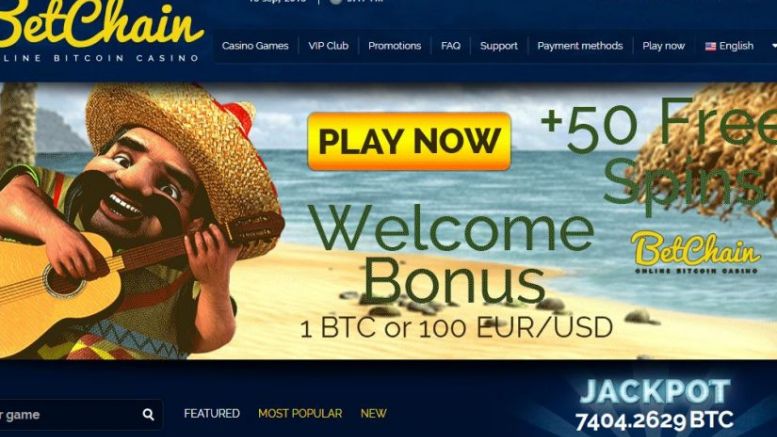BetChain – Get 100% Bonus Plus a lot of Free Spins