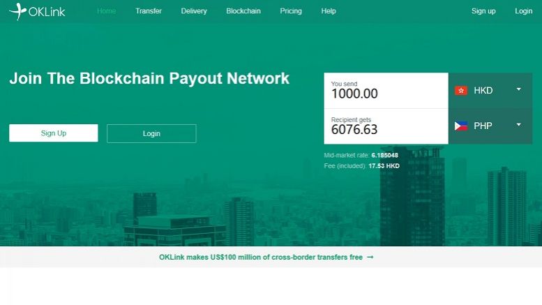 OKLink Makes US$100 Million of Cross-Border Transfers Free for Global Remittance Companies