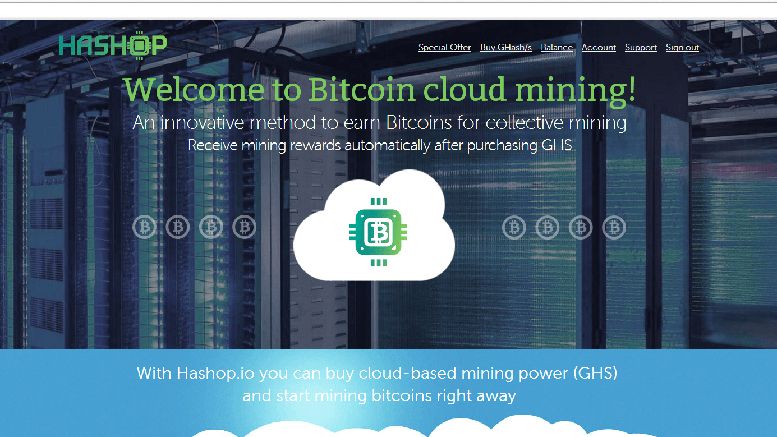 Hashop.io: Affordable Cloud Mining