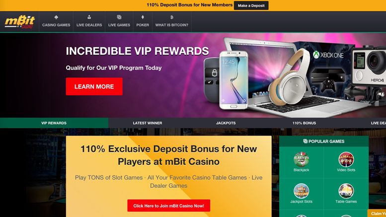 mBit Bitcoin Casino Announces World Class VIP Program
