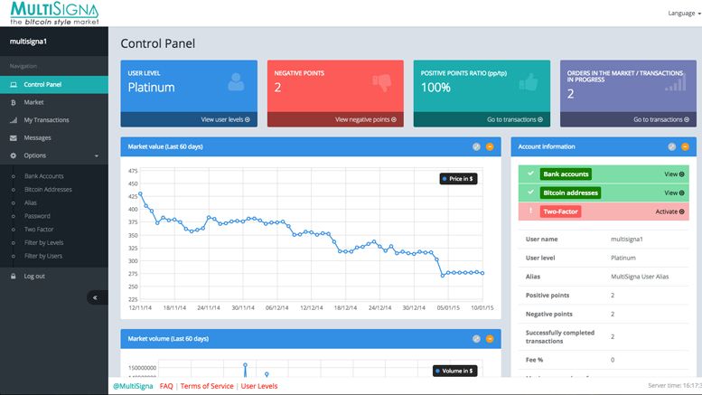 MultiSigna: The Bitcoin Market Exclusively Using Multi-Signature Wallets