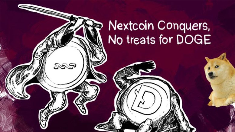 Nextcoin Conquers, No treats for DOGE