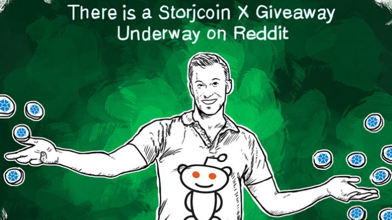 There is a Storjcoin X Giveaway Underway on Reddit