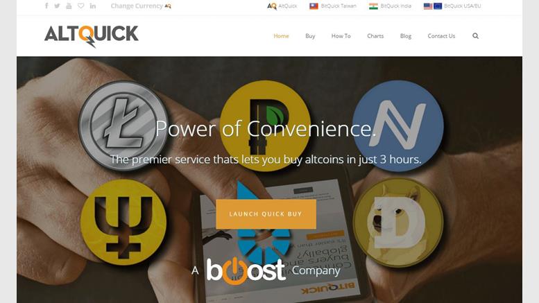 ShapeShift.io Announces New Partership with AltQuick