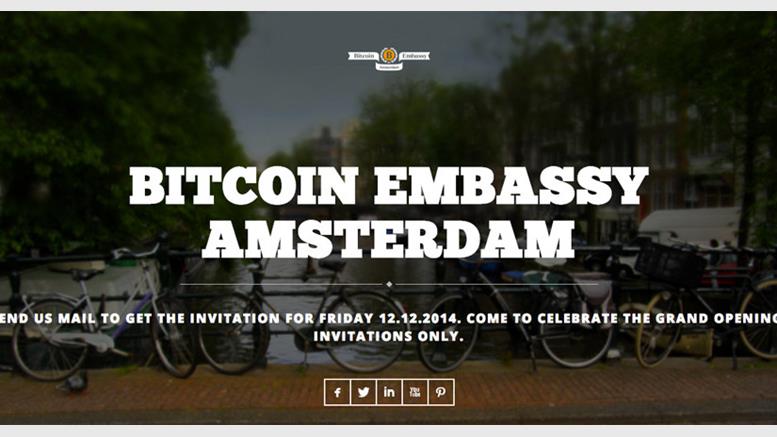 Bitcoin Embassy Amsterdam Slated to Open in Early December