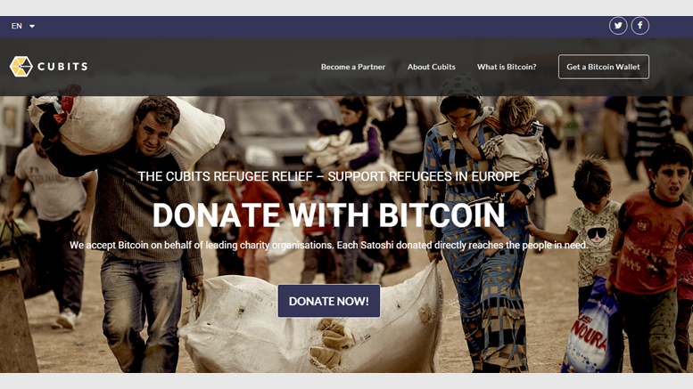 Help at hand: Now donate with Bitcoin to help refugees in Europe!