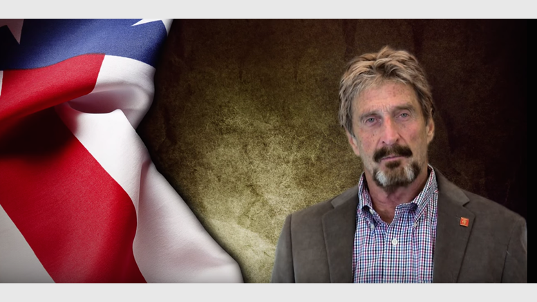Anti-Virus Tycoon John McAfee Accepts Bitcoin for Presidential Run