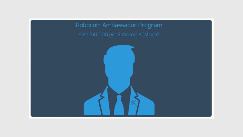 Robocoin Ambassador Program, Offers $10,000 Per Bitcoin ATM