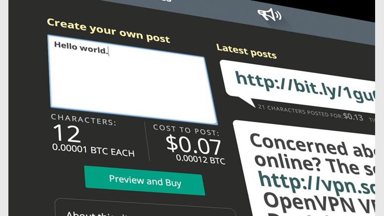 Bitcoin Megaphone and Anonymous Affiliates