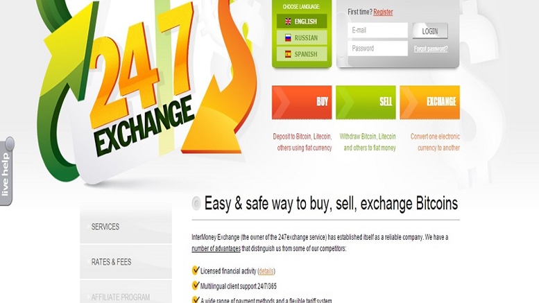 247Exchange.com Expands Bitcoin Buying and Selling Services To Canada
