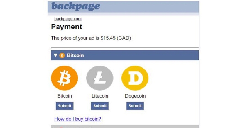 Backpage Accepts Bitcoin as Visa, MasterCard Set Embargos