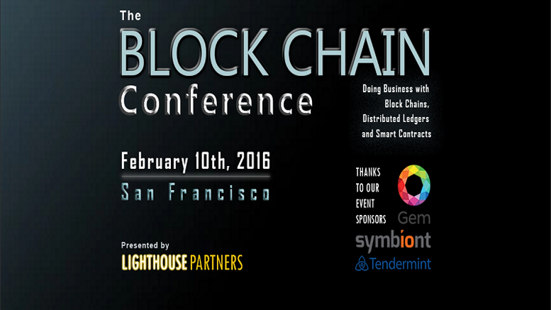 SF Block Chain Conference by Lighthouse Partners to Feature More than Just Bitcoin
