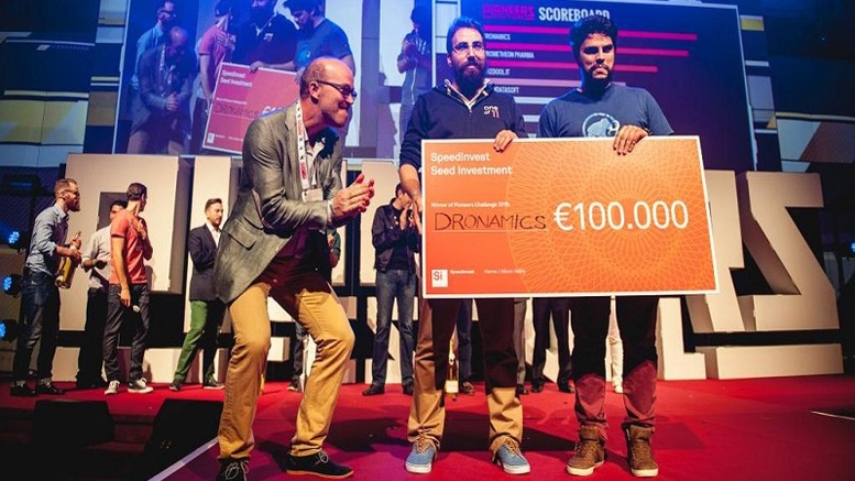 Dronamics Wins the 5th Pioneers Challenge at the Pioneers Festival 2015 in Vienna, Austria