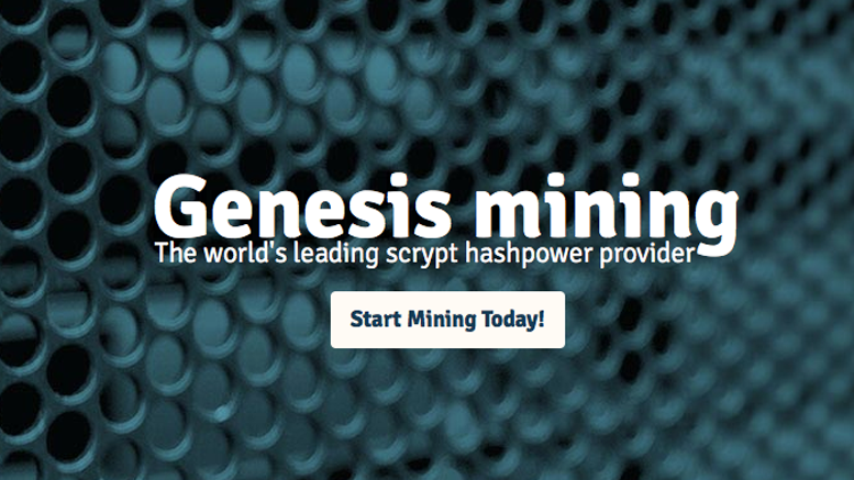 Genesis Mining: A Cloud Scrypt Mining Provider