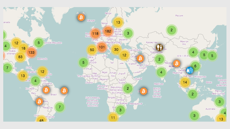 CoinMap: Bitcoin-Accepting Merchants Increased 81% in November