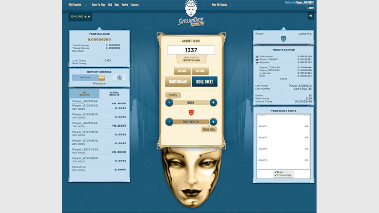 SatoshiDice inquiried for Bitcoin-denominated stock