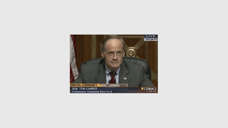 US Senate Homeland Security and Governmental Affairs Committee Hearing on Virtual Currencies Highlights (video)