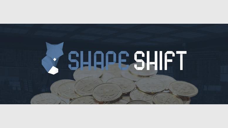 Instant Cryptocurrency Exchange ShapeShift Raises $1.6 Million