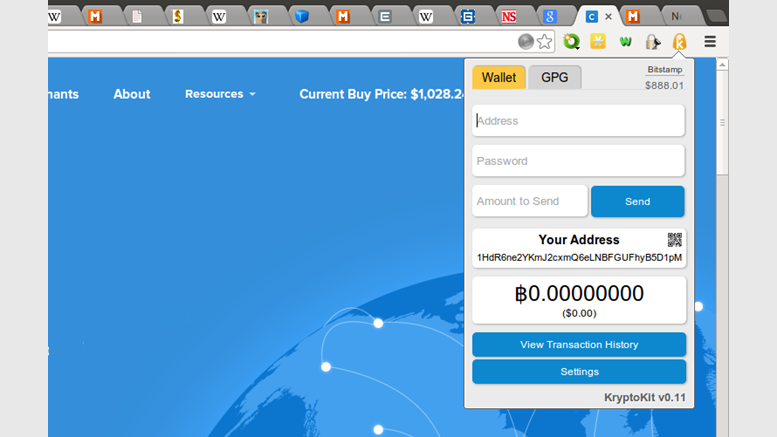 KryptoKit: Easy-to-Use, In-Browser Bitcoin and Messaging for the Masses