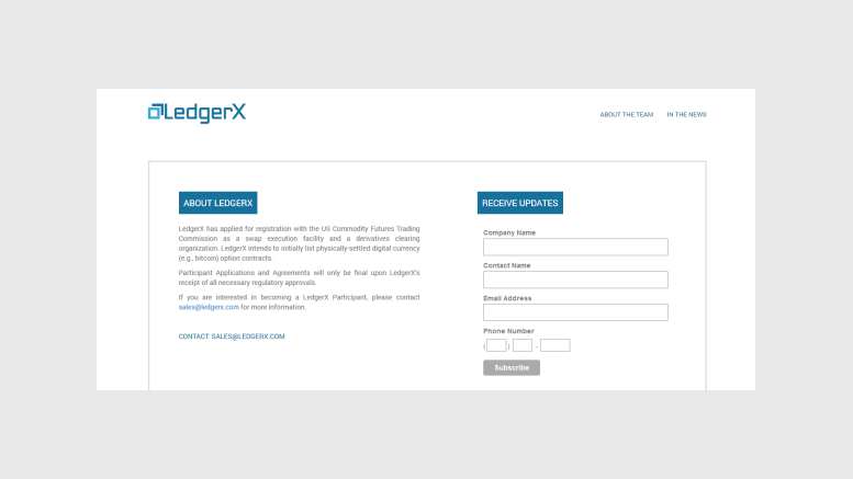 Ex-Goldman Sachs Trader Plans to Open New Bitcoin Derivatives Exchange LedgerX