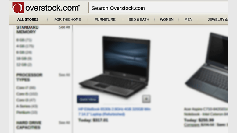Overstock.com Surpasses Expectations With Bitcoin