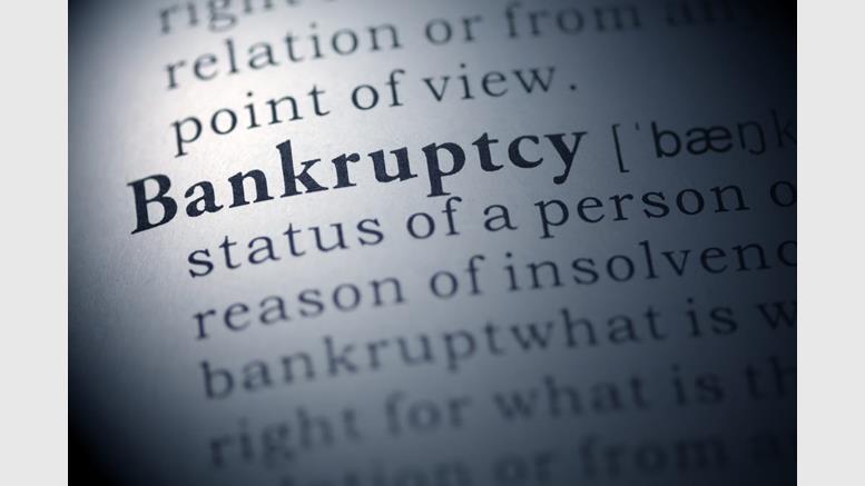 Mt. Gox Files for Bankruptcy, Claims $63.6 Million Debt