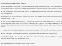 BitFunder Closing Down